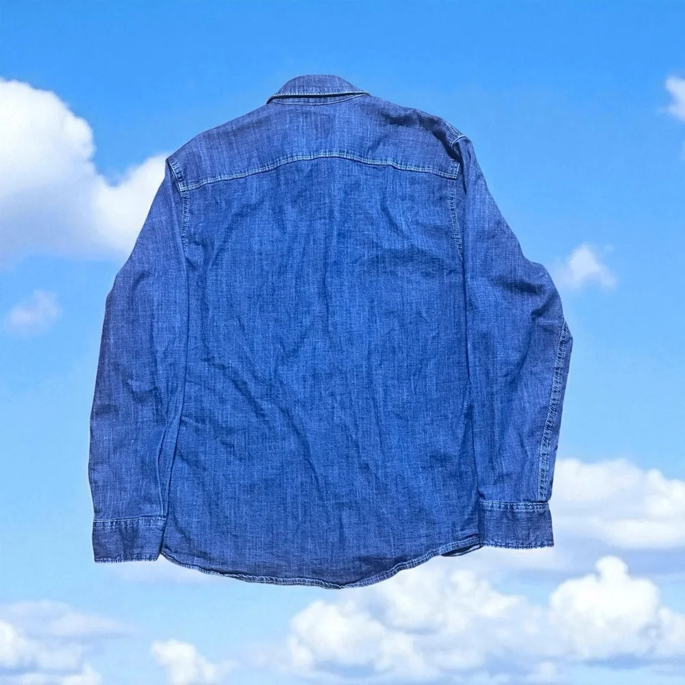 Vintage Wrangler Dark Blue Casual Button Down Shirt - Picture 3 of 7